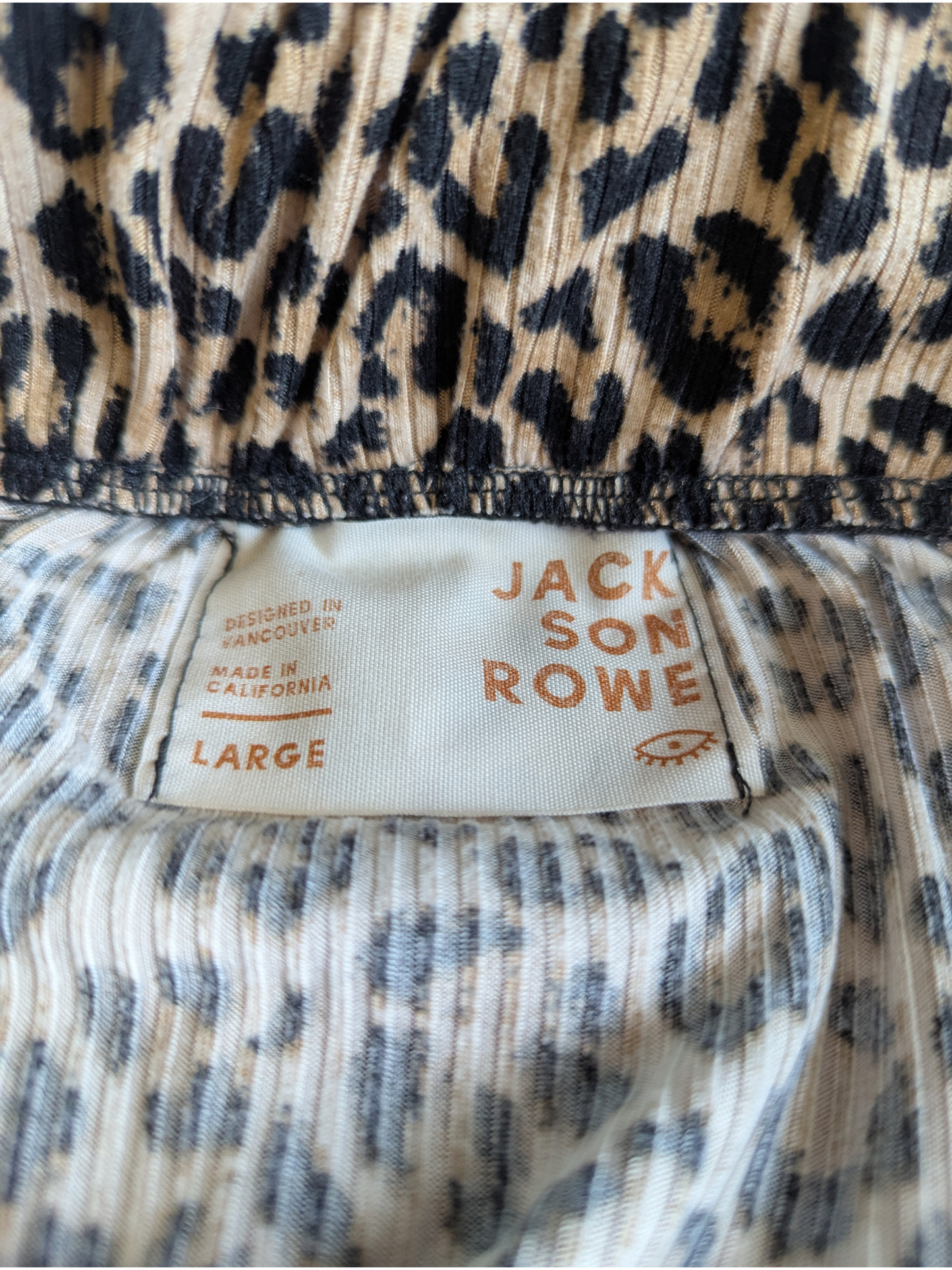 Jack Son Rowe Leopard midi-length skirt-Size Large