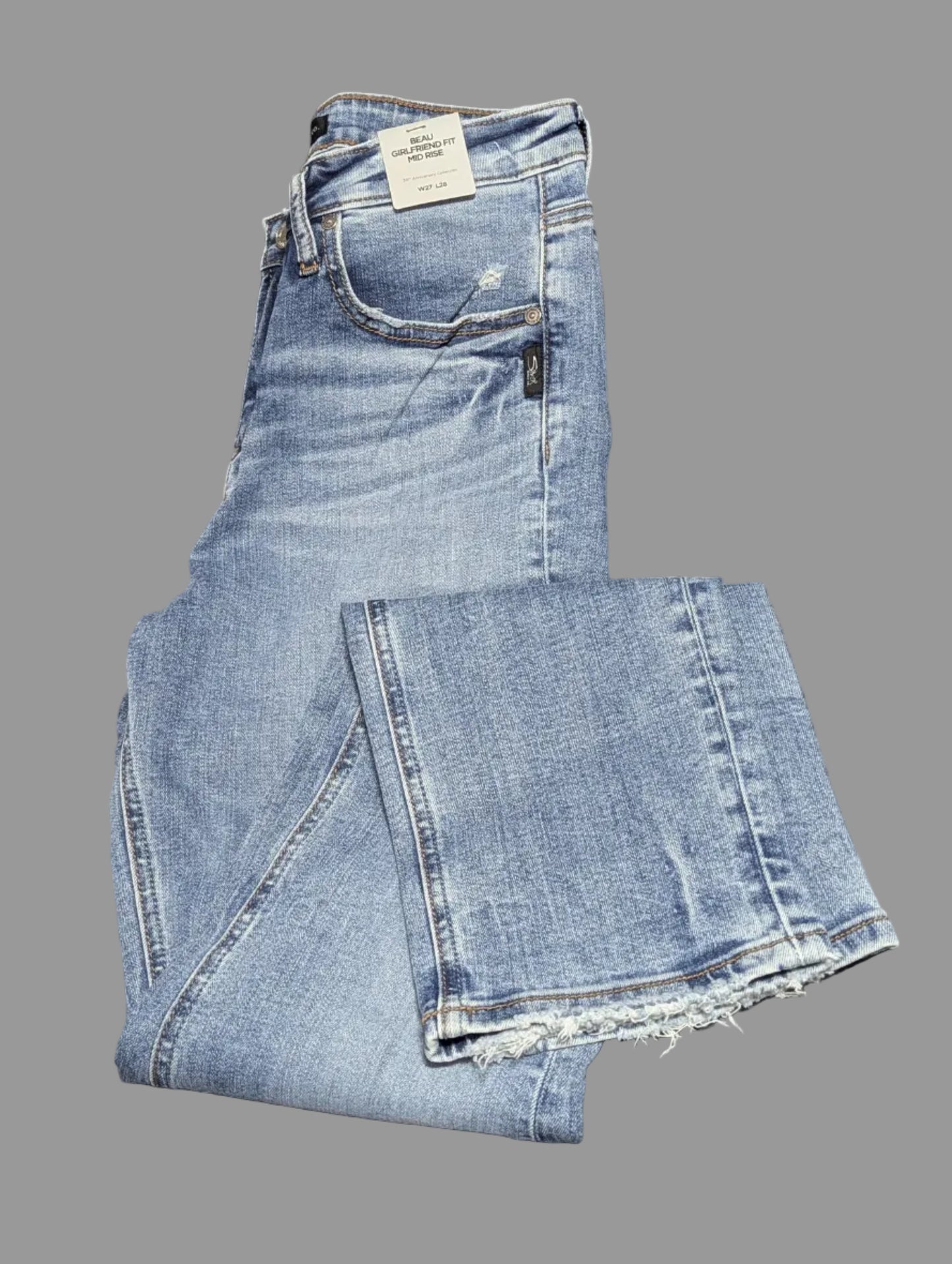 distressed denim girlfriend beau