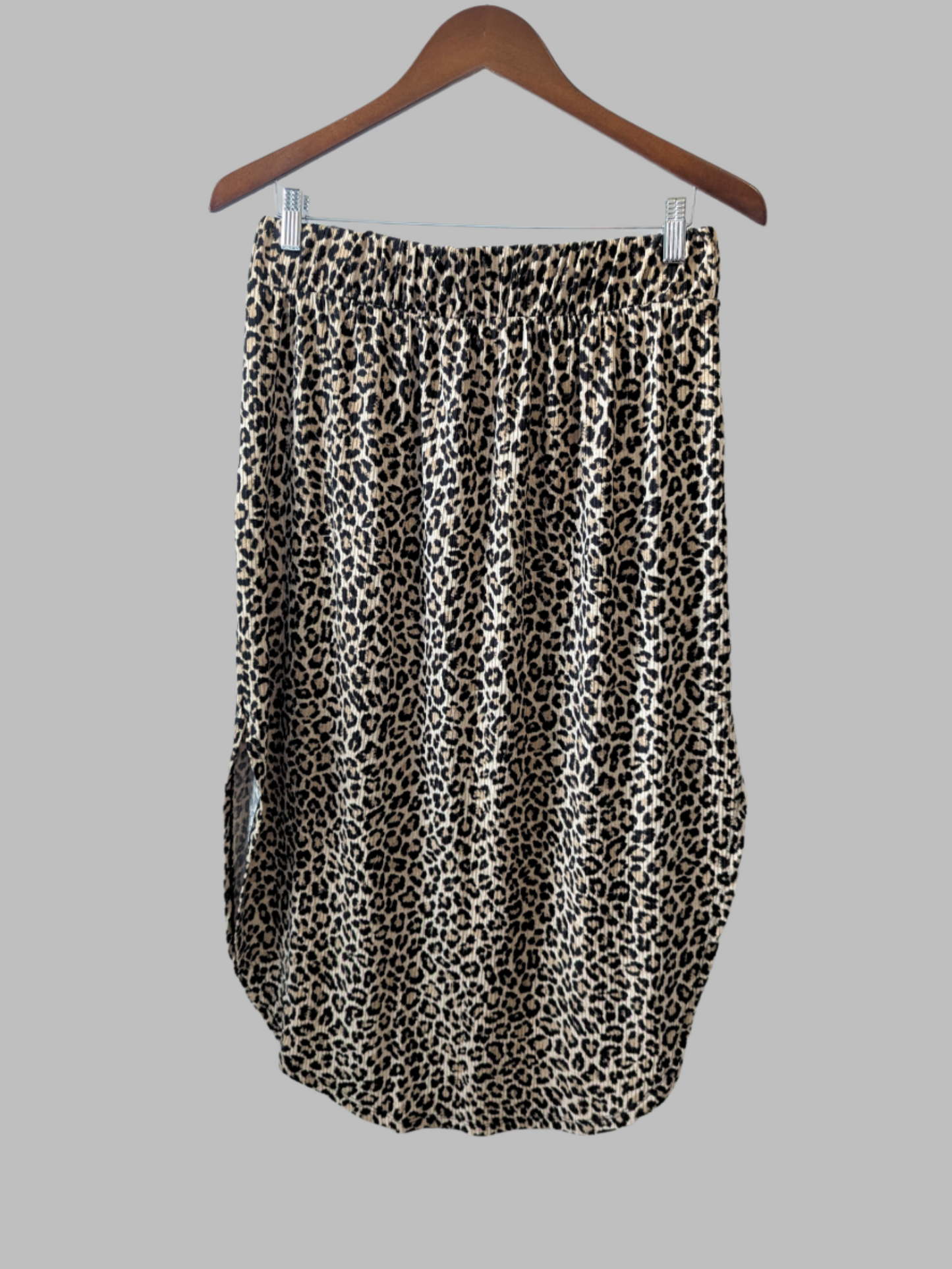 Jack Son Rowe Leopard midi-length skirt-Size Large