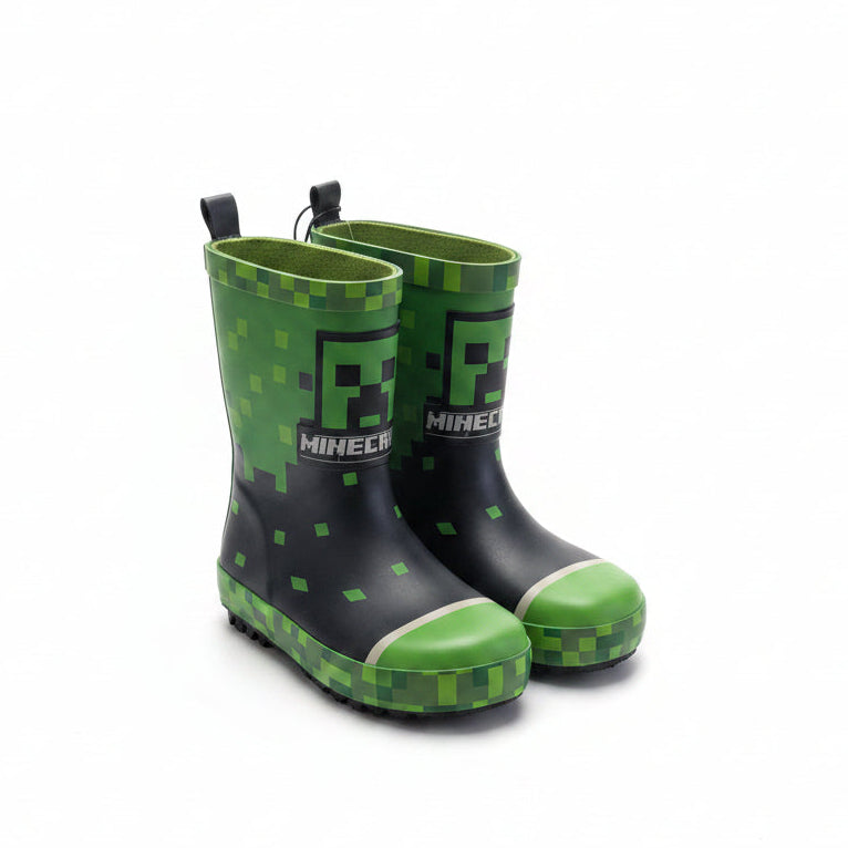 Minecraft Rain boots Kids-Size 12