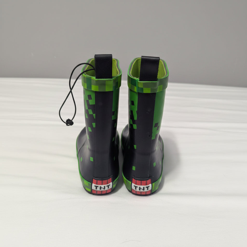 Minecraft Rain boots Kids-Size 12