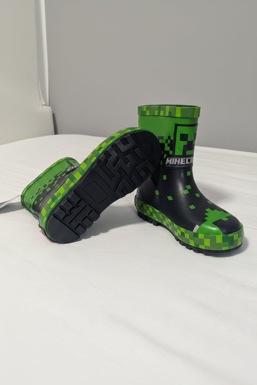 Minecraft Rain boots Kids-Size 12