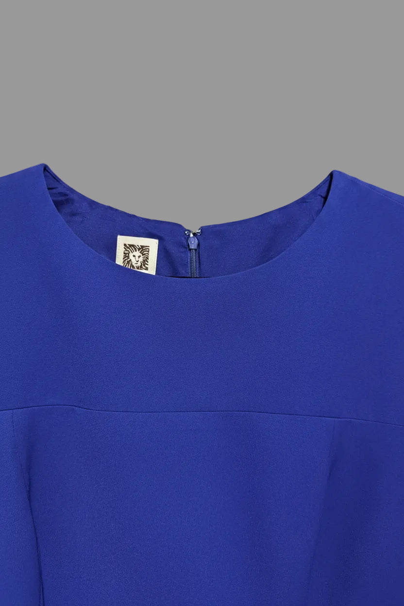 close up view of anne klein purple plus size dress